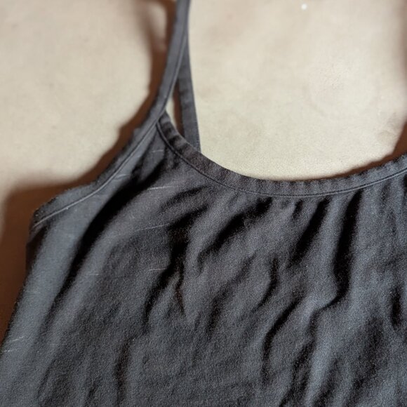 Everlane The Supima® Form Spaghetti Strap Cami | M / Black - Picture 8 of 16